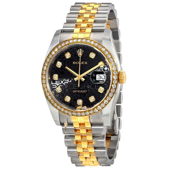 Original Rolex Datejust Black Dial Ladies 18 Carat Yellow Gold and Stainless Steel Watch 116243BKJDJ JMS always Bracelets Original Rolex Datejust Black Dial Ladies 18 Carat Yellow Gold and Stainless Steel Watch 116243BKJDJ JMS always Bracelets