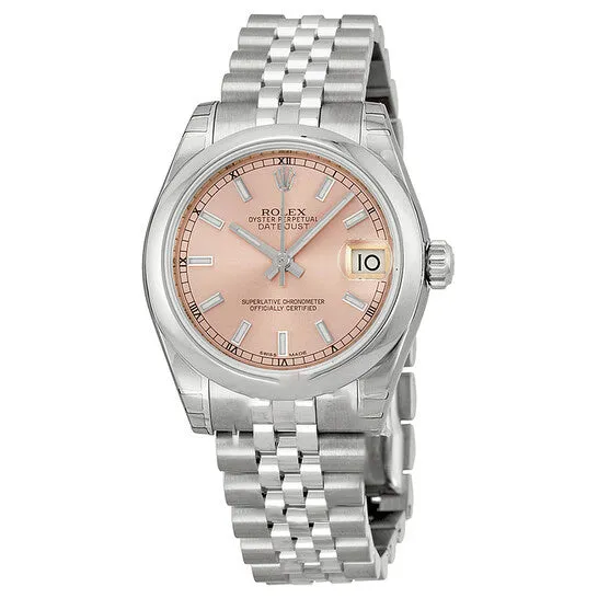 Original Rolex Datejust Lady 31 Pink Dial Stainless Steel Jubilee Bracelet Automatic Watch 178240PSJ JMS always Bracelets Original Rolex Datejust Lady 31 Pink Dial Stainless Steel Jubilee Bracelet Automatic Watch 178240PSJ JMS always Bracelets
