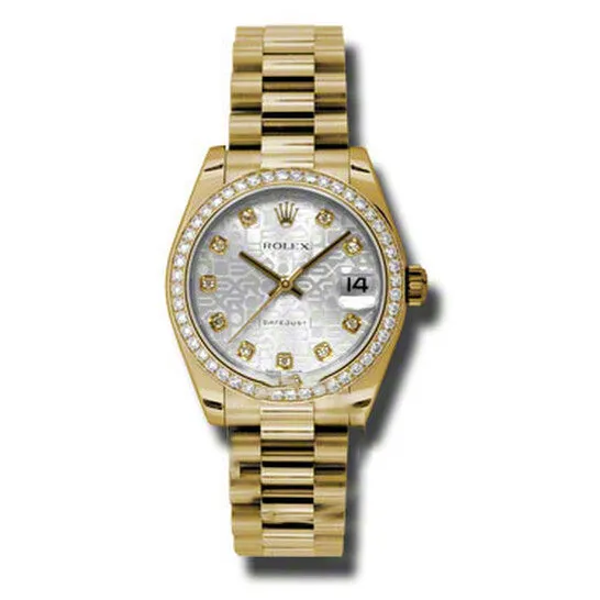 Original Rolex LadyDatejust 31 Silver Dial 18K Yellow Gold President Automatic Ladies Watch 178288SJDP JMS always PreStyled Sets Original Rolex LadyDatejust 31 Silver Dial 18K Yellow Gold President Automatic Ladies Watch 178288SJDP JMS always PreStyled Sets