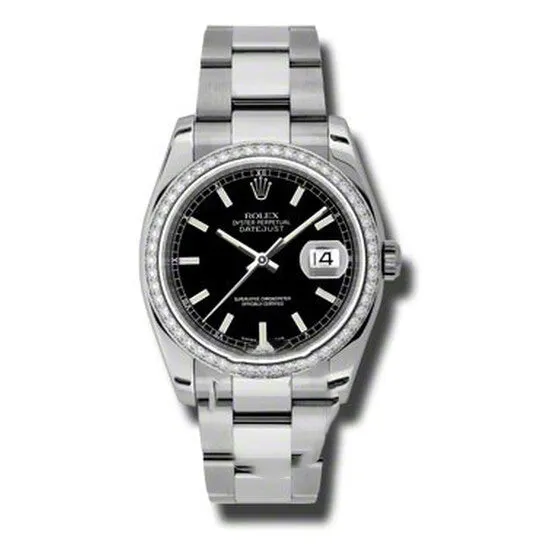 Original Rolex Oyster Perpetual Datejust 36 Black Dial Stainless Steel Bracelet Automatic Ladies Watch 116244BKSO JMS always Bracelets Original Rolex Oyster Perpetual Datejust 36 Black Dial Stainless Steel Bracelet Automatic Ladies Watch 116244BKSO JMS always Bracelets