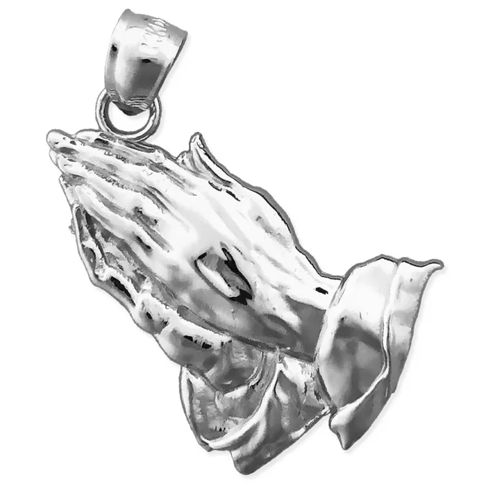 PreStyled Sets 14K Gold Praying Hands Pendant Goldia