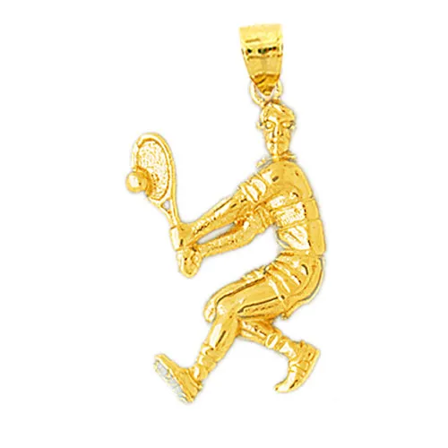 PreStyled Sets Goldia 14K Gold Tennis Player Pendant