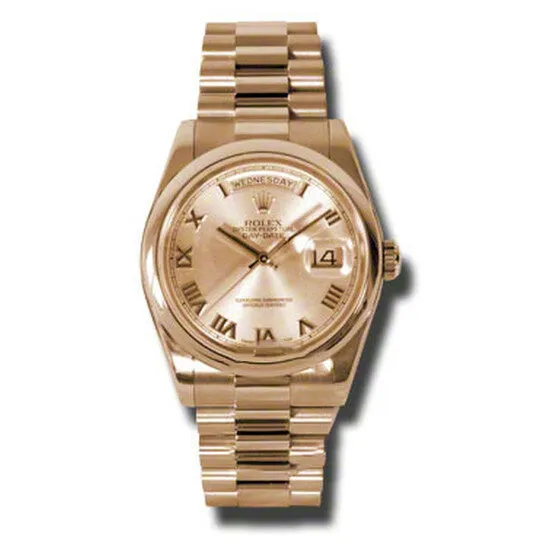 PreStyled Sets JMS always Original Rolex DayDate Champagne Dial 18K Everose Gold President Automatic Mens Watch 118205CRP PreStyled Sets JMS always Original Rolex DayDate Champagne Dial 18K Everose Gold President Automatic Mens Watch 118205CRP