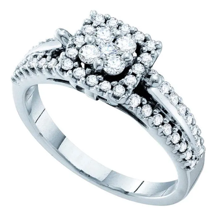 Rings 12CTW Diamond FLOWER RING gndatlanta