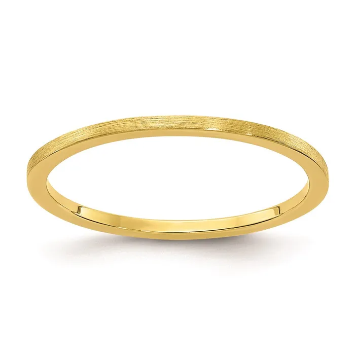Rings 10K Gold 12mm Flat Satin Stackable Mens Ladies Wedding Band Ring Goldia Rings 10K Gold 12mm Flat Satin Stackable Mens Ladies Wedding Band Ring Goldia