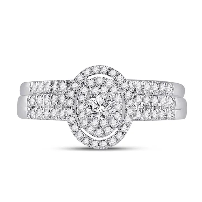 Rings 14k White Gold Round Diamond Bridal Wedding Ring Set 12 Ctw gndatlanta Rings 14k White Gold Round Diamond Bridal Wedding Ring Set 12 Ctw gndatlanta