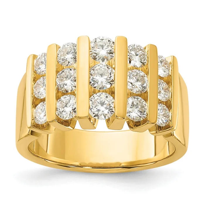 Rings 14k Yellow Gold 1 12 Ct Lab Grown Diamond VSSI Band Ring Goldia Rings 14k Yellow Gold 1 12 Ct Lab Grown Diamond VSSI Band Ring Goldia