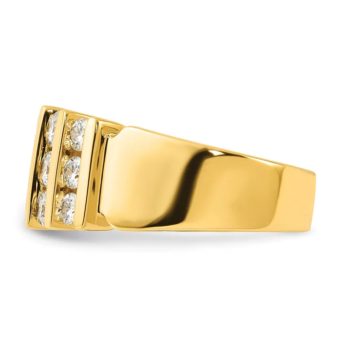 Rings 14k Yellow Gold 1 12 Ct Lab Grown Diamond VSSI Band Ring Goldia