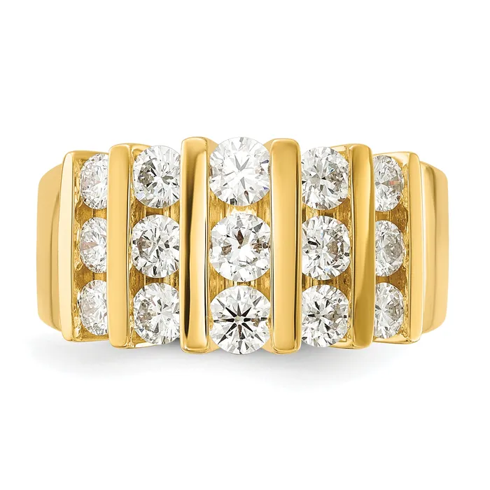 Rings 14k Yellow Gold 1 12 Ct Lab Grown Diamond VSSI Band Ring Goldia