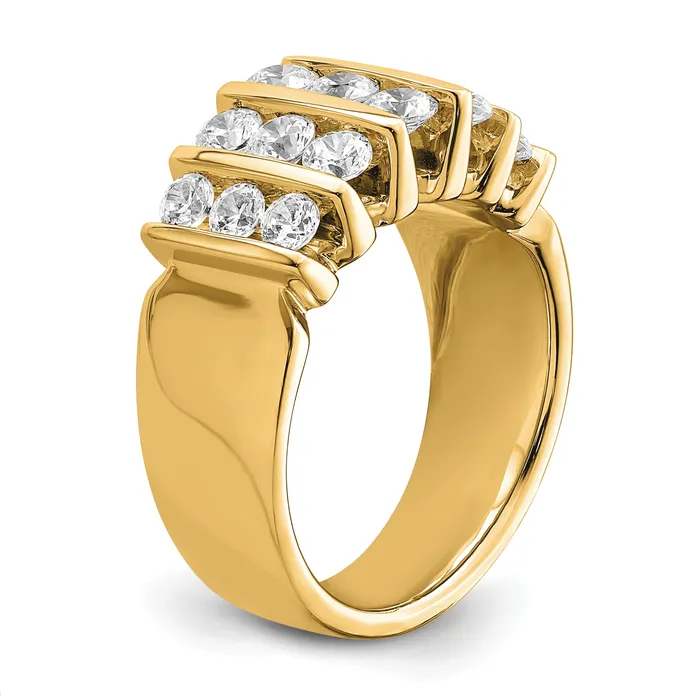 Rings 14k Yellow Gold 1 12 Ct Lab Grown Diamond VSSI Band Ring Goldia