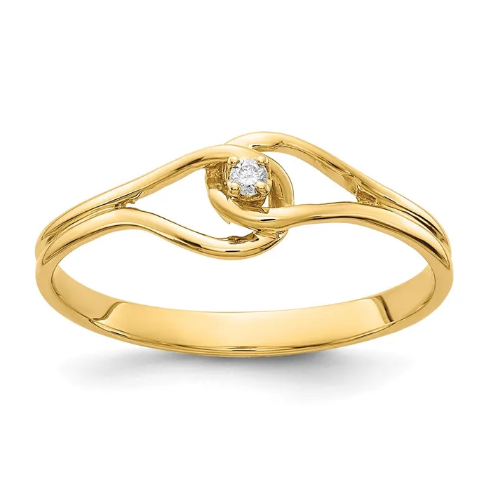 Rings 14K Yellow Gold A Real Diamond ring Goldiacom