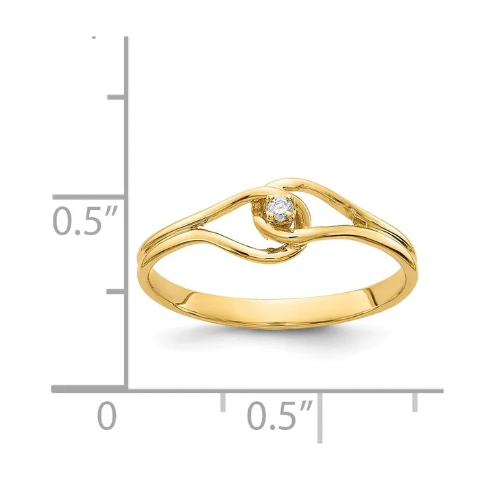 Rings 14K Yellow Gold A Real Diamond ring Goldiacom