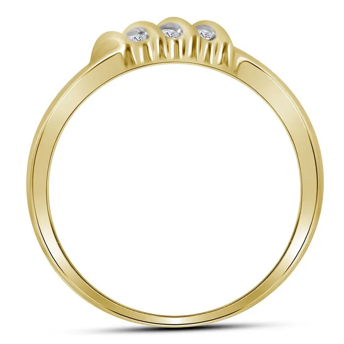 Rings gndatlanta 10k Yellow Gold Round Diamond Band Ring 16 Cttw