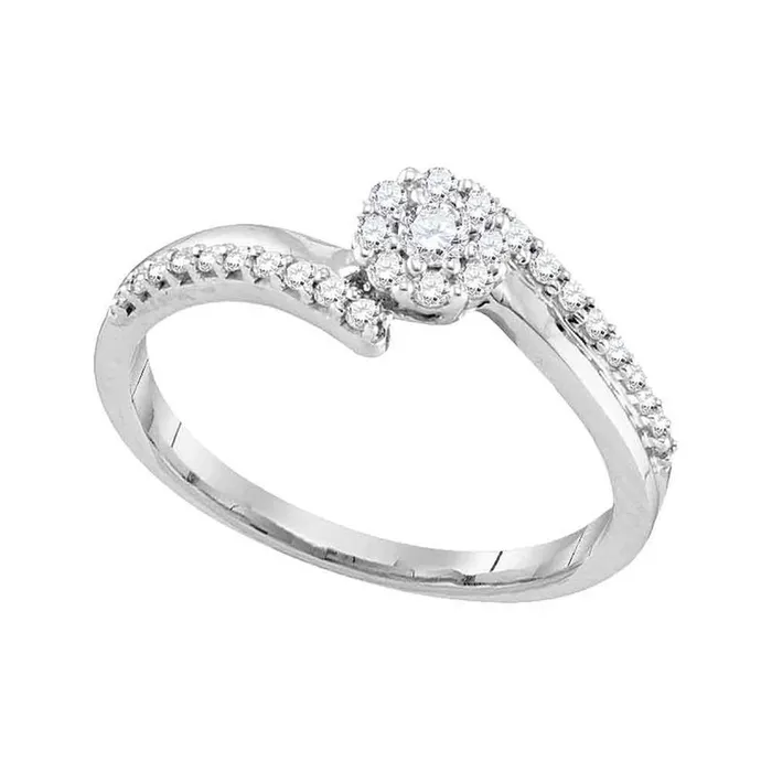 Rings gndatlanta 14k White Gold Diamond Bridal Engagement Ring 14 Cttw