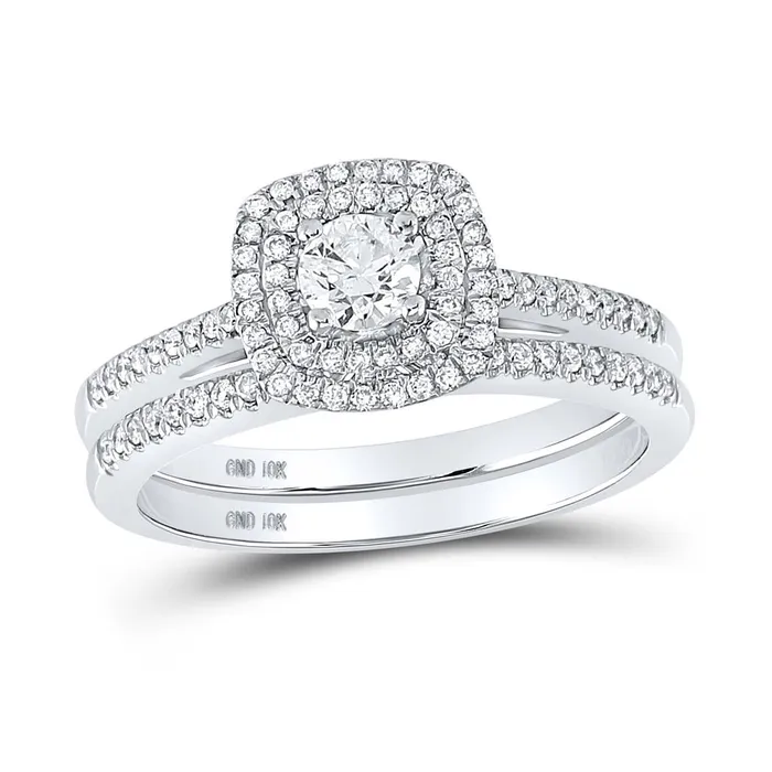 Rings gndatlanta 14k White Gold Round Diamond Bridal Wedding Ring Set 12 Cttw Certified Rings gndatlanta 14k White Gold Round Diamond Bridal Wedding Ring Set 12 Cttw Certified