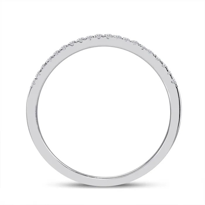 Rings gndatlanta 14k White Gold Round Diamond Heart Bridal Wedding Ring Set 12 Cttw