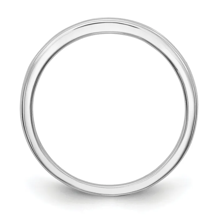 Rings Goldia 009ct CZ Solid Real 14k White Gold Wedding Wedding Band Ring