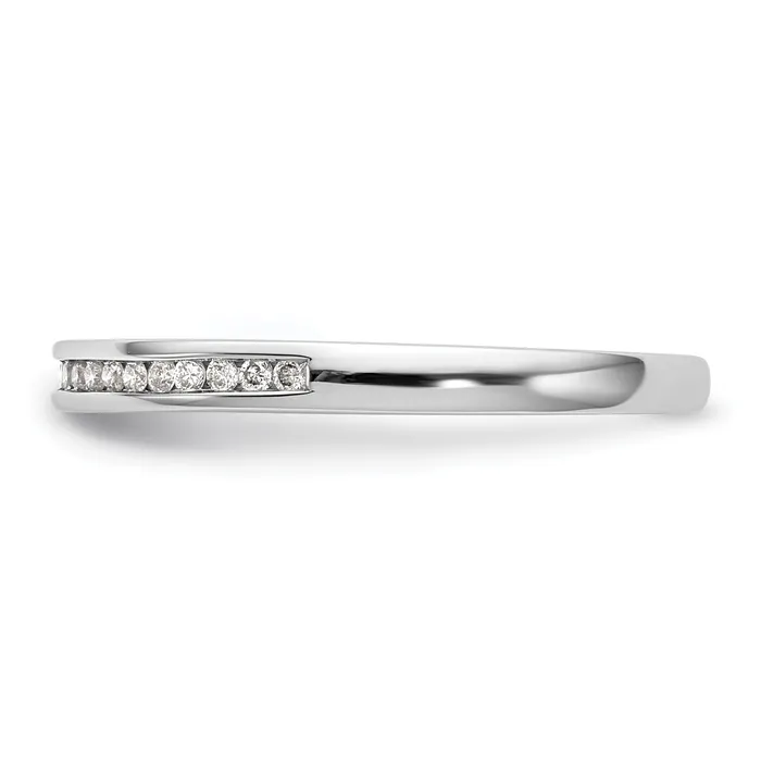 Rings Goldia 009ct CZ Solid Real 14k White Gold Wedding Wedding Band Ring