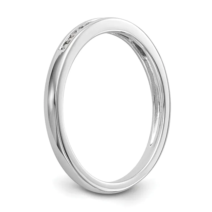 Rings Goldia 009ct CZ Solid Real 14k White Gold Wedding Wedding Band Ring