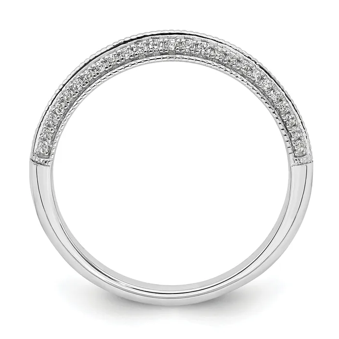 Rings Goldia 020ct CZ Solid Real 14K White Gold Complete Wedding Wedding Band Ring