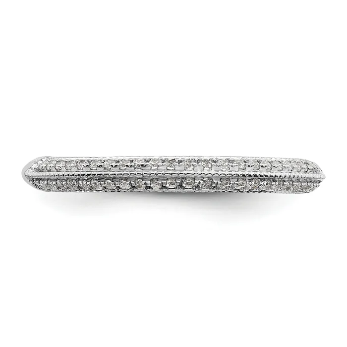 Rings Goldia 020ct CZ Solid Real 14K White Gold Complete Wedding Wedding Band Ring