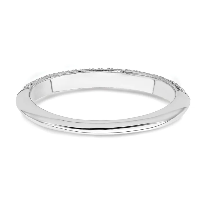 Rings Goldia 020ct CZ Solid Real 14K White Gold Complete Wedding Wedding Band Ring