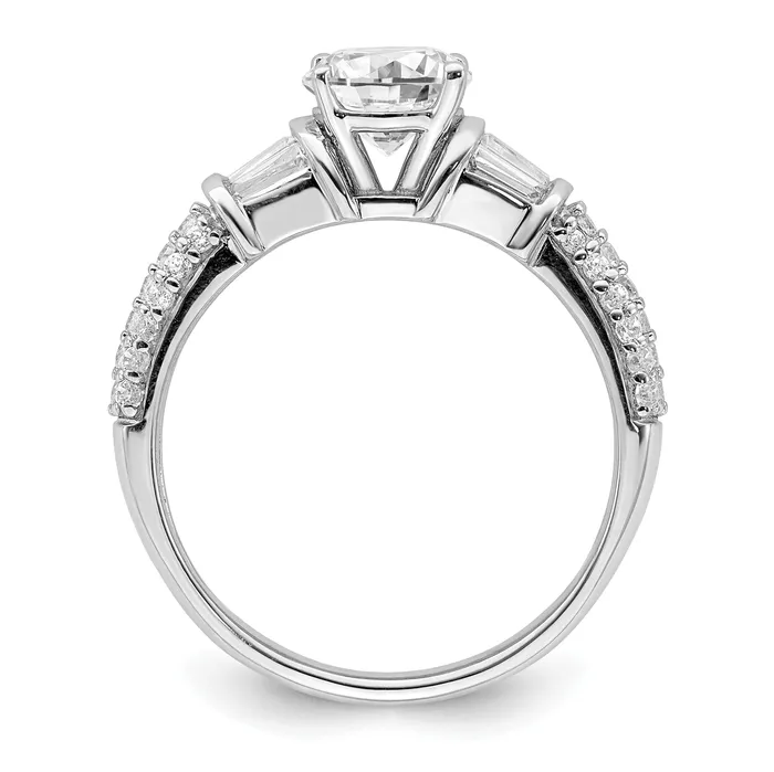 Rings Goldia 100ct CZ Solid Real 14K White Gold Engagement Ring