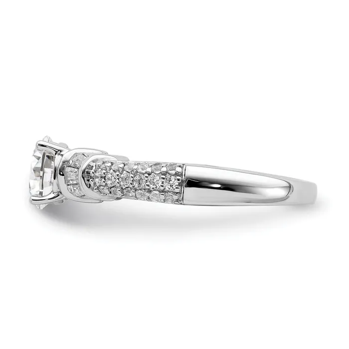 Rings Goldia 100ct CZ Solid Real 14K White Gold Engagement Ring