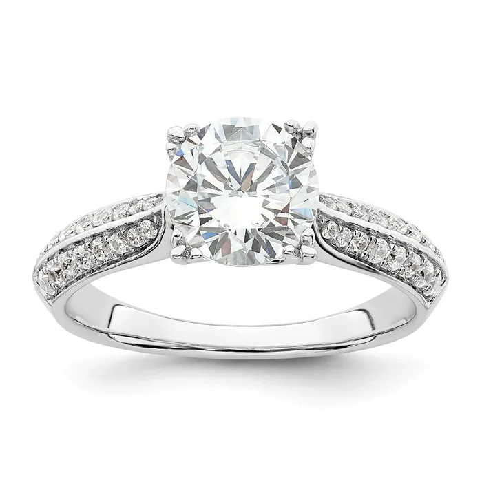 Rings Goldia 150ct CZ Solid Real 14k White Polish 1 12ct Round Engagement Dia Ring Rings Goldia 150ct CZ Solid Real 14k White Polish 1 12ct Round Engagement Dia Ring