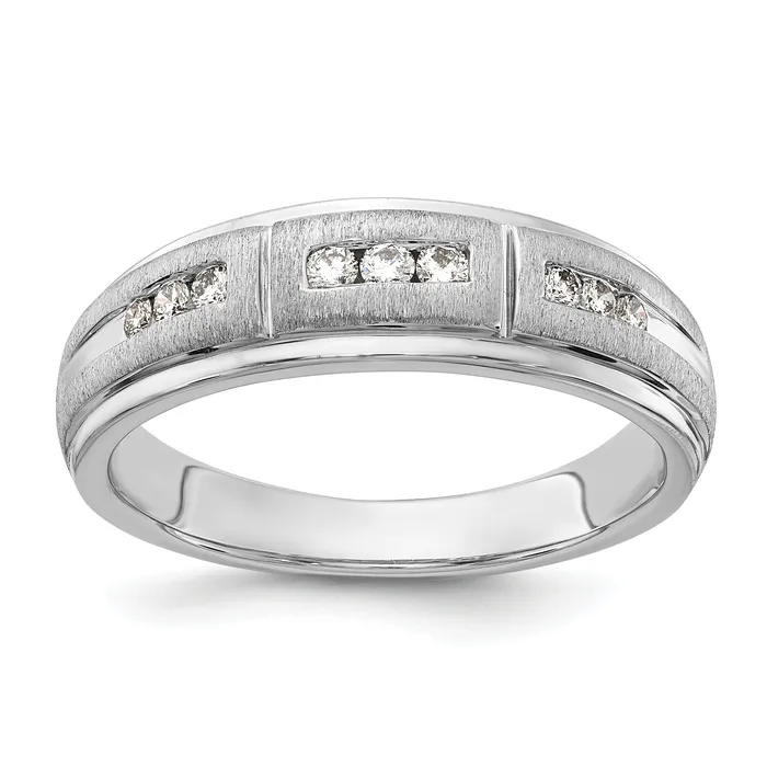 Rings Goldia 10k White Gold 15 Ct Lab Grown Diamond VSSI G Mens Ring