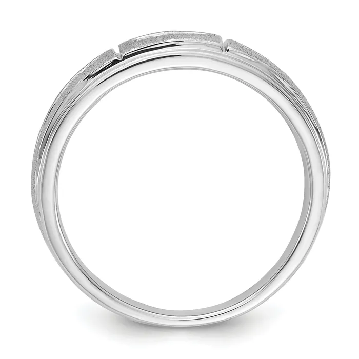 Rings Goldia 10k White Gold 15 Ct Lab Grown Diamond VSSI G Mens Ring