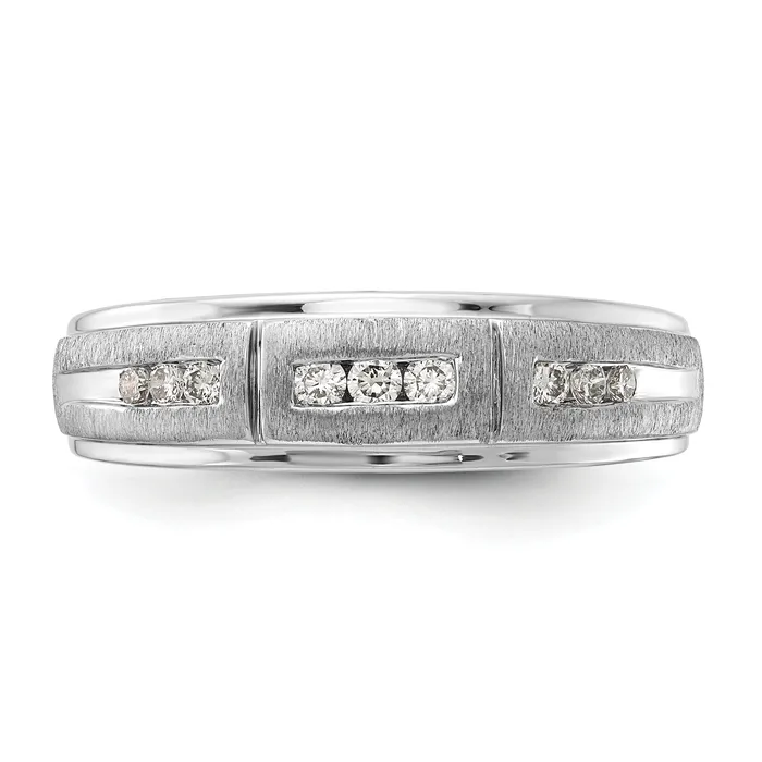 Rings Goldia 10k White Gold 15 Ct Lab Grown Diamond VSSI G Mens Ring
