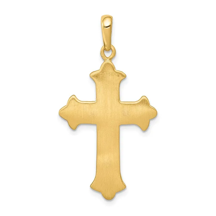 Rings Goldia 14k Twotone Gold Fleur De Lis Cross Pendant