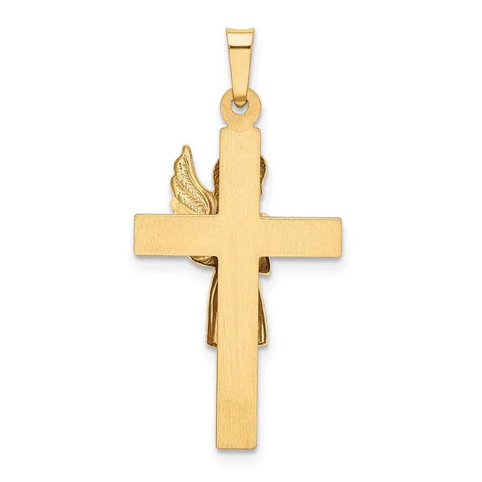 Rings Goldia 14k Twotone Gold Twotone Gold Angel and Cross Pendant
