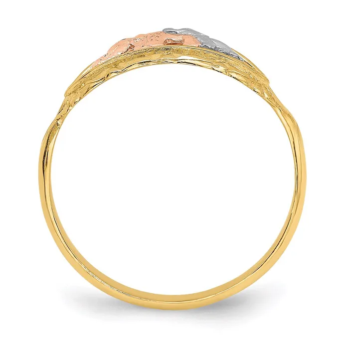 Rings Goldia 14k TwoTone Gold wWhite Rhodium Two Elephants Ring