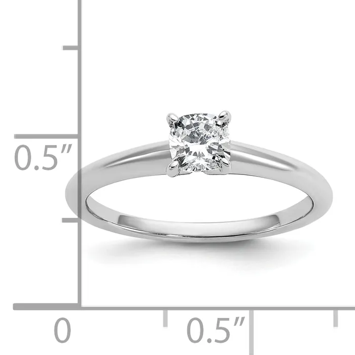 Rings Goldia 14k White Gold 12 Ct Certified Lab Grown Diamond VSSI G Cushion Solitare Engagement Ring