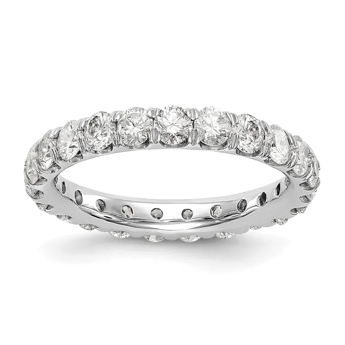 Rings Goldia 14k White Gold 3 Ct Lab Grown Diamond VSSI G Shared Prong Eternity Band Ring Rings Goldia 14k White Gold 3 Ct Lab Grown Diamond VSSI G Shared Prong Eternity Band Ring