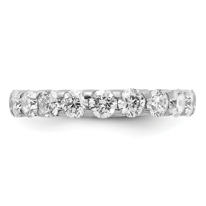 Rings Goldia 14k White Gold 3 Ct Lab Grown Diamond VSSI G Shared Prong Eternity Band Ring