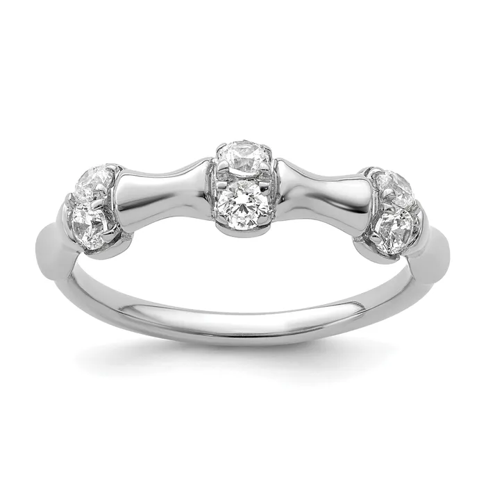 Rings Goldia 14K White Gold Lab Grown Diamond VSSI G Fancy Ring