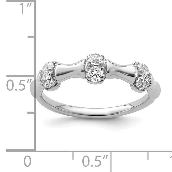 Rings Goldia 14K White Gold Lab Grown Diamond VSSI G Fancy Ring