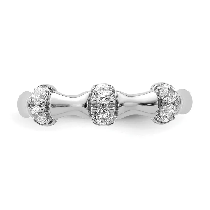 Rings Goldia 14K White Gold Lab Grown Diamond VSSI G Fancy Ring