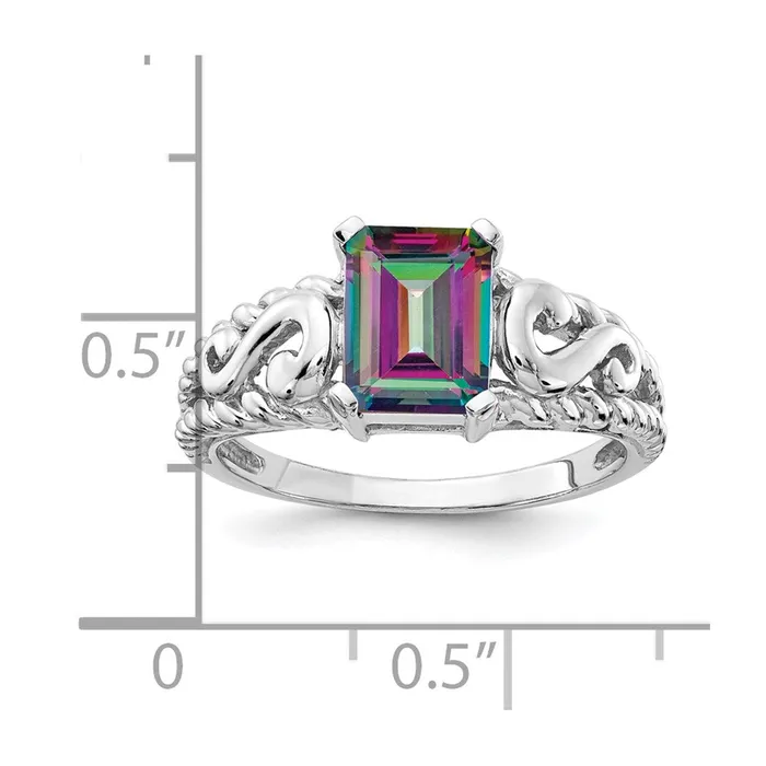Rings Goldia 14k White Gold Mystic Topaz Ring