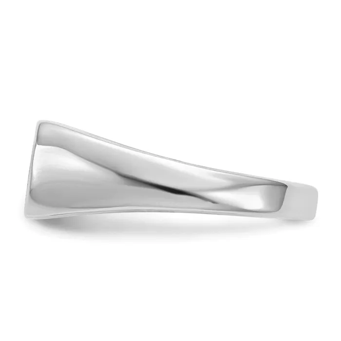 Rings Goldia 14k White Gold Signet Ring 10mmx6mm Open Back