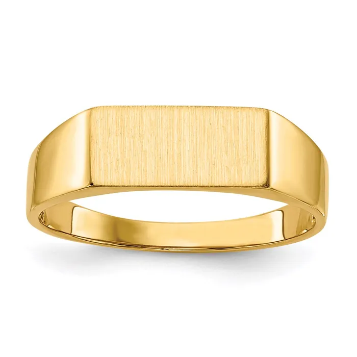 Rings Goldia 14K Yellow Gold 55x120mm Open Back Signet Ring