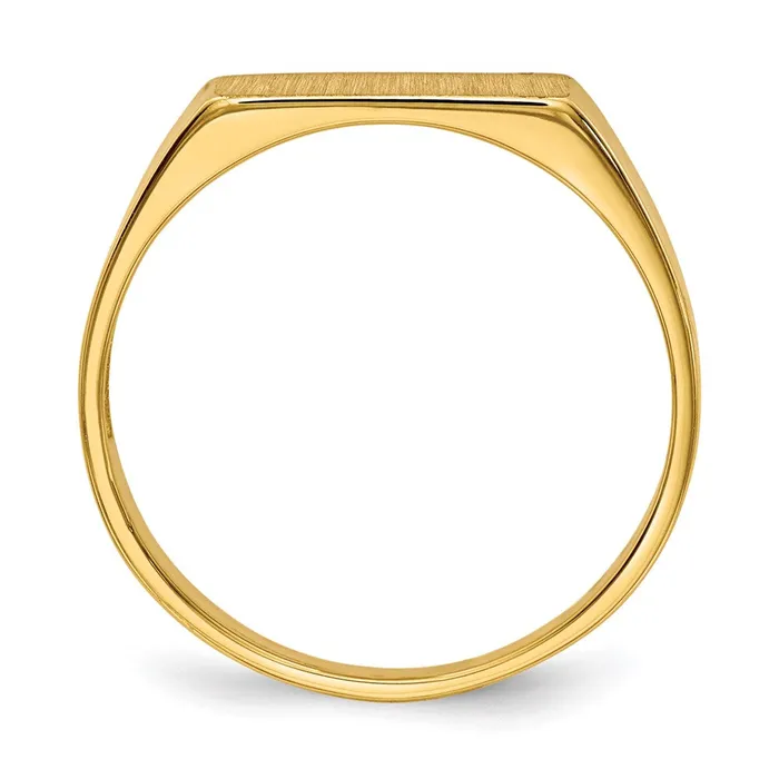 Rings Goldia 14K Yellow Gold 55x120mm Open Back Signet Ring
