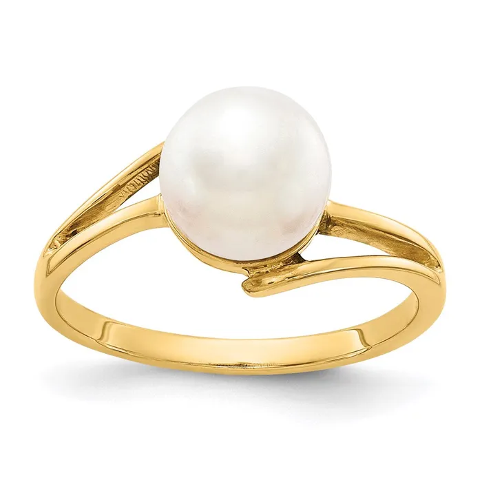 Rings Goldia 14k Yellow Gold 75mm FW Cultured Pearl ring