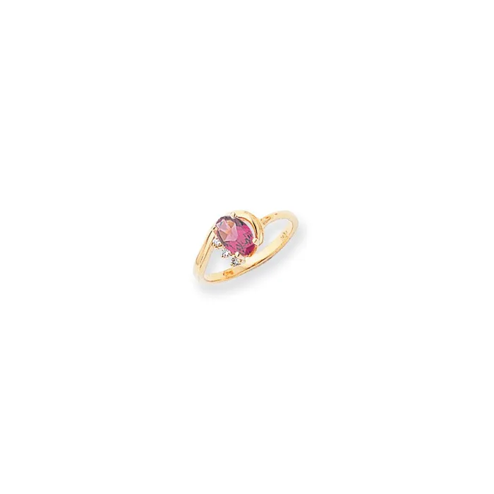 Rings Goldia 14k Yellow Gold 7x5mm Oval Rhodolite Garnet AAA Diamond ring Rings Goldia 14k Yellow Gold 7x5mm Oval Rhodolite Garnet AAA Diamond ring