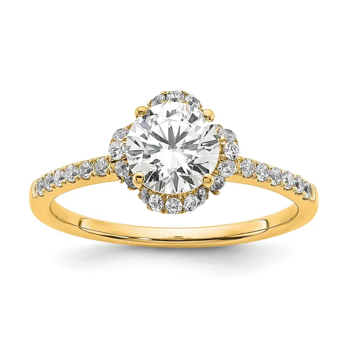 Rings Goldia 14k Yellow Gold Lab Grown Diamond VSSI G Round Engagement Ring