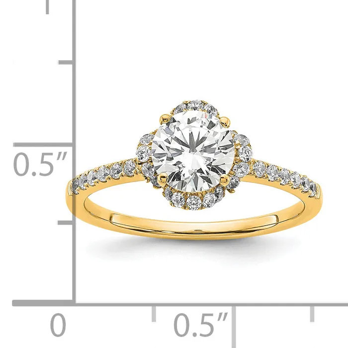 Rings Goldia 14k Yellow Gold Lab Grown Diamond VSSI G Round Engagement Ring