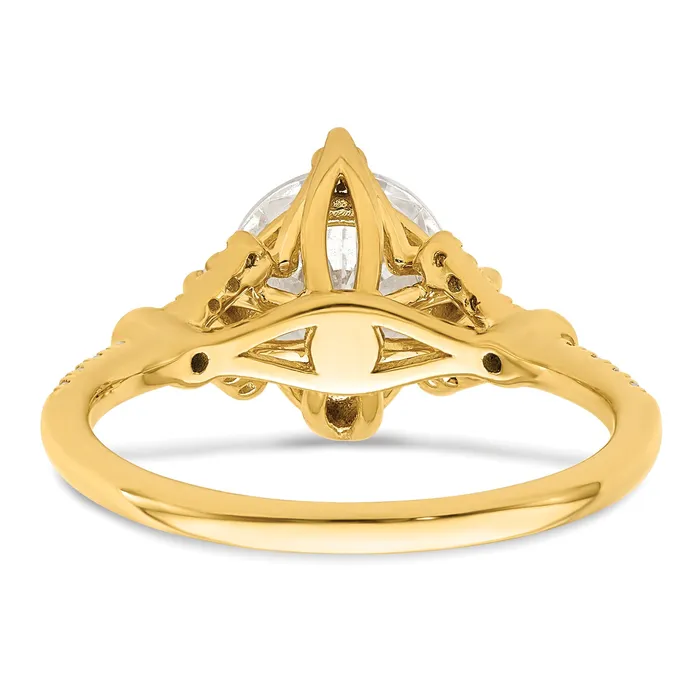 Rings Goldia 200ct CZ Solid Real 14k Polish 2ct Round Engagement Dia Ring